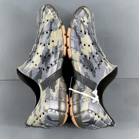 Sperry Water Strider Clog Mens 9 Olive Green Camo Water Sandal Quick Dry Day - Picture 8 of 9